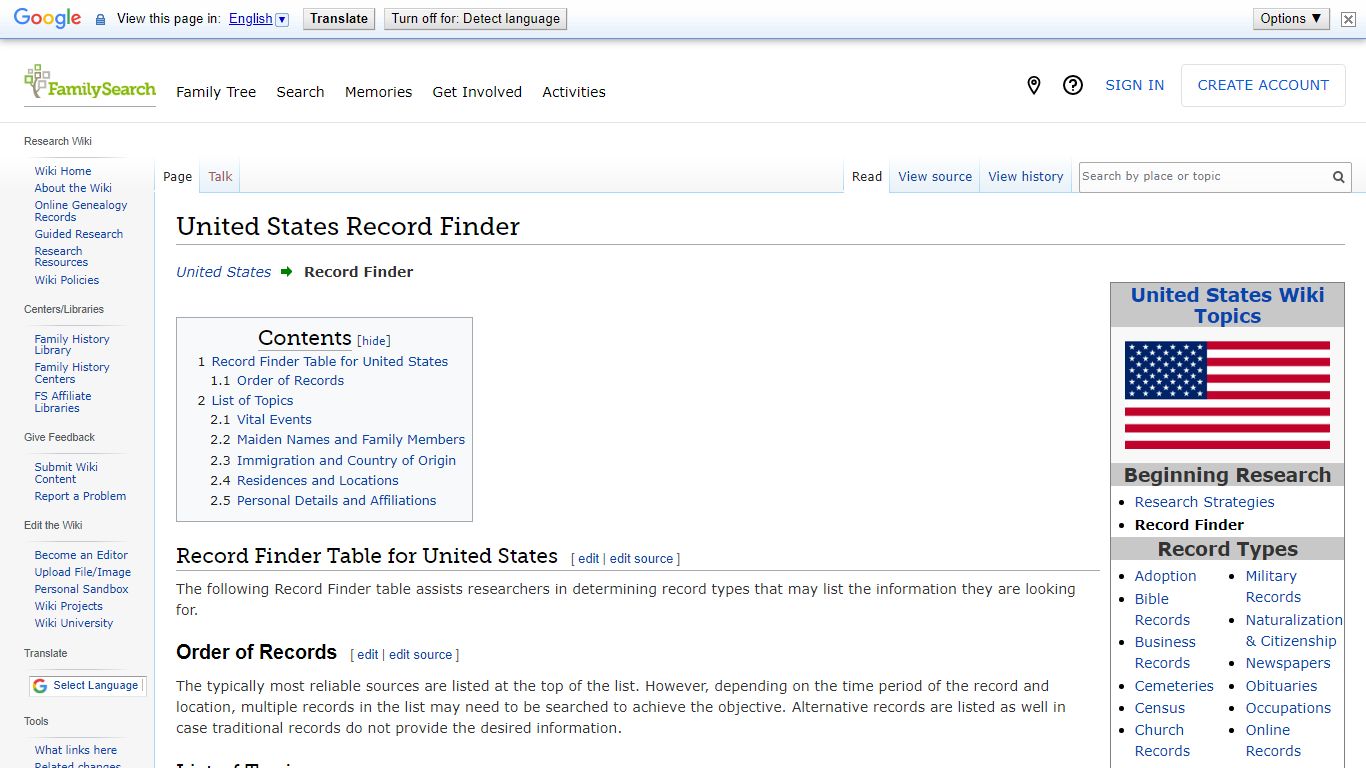 United States Record Finder • FamilySearch